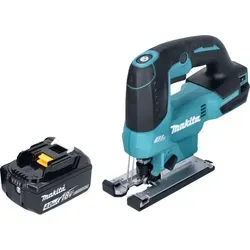 Makita DJV 184 M1 Pendelhub Stichsäge 18 V mit Akku - Akku-Stichsäge für präzise Schnitte in Holz, Kunststoff und Metall, ausgestattet mit bürstenlosem Motor und 4 Ah Lithium-Ionen Akku für maximale Leistung.