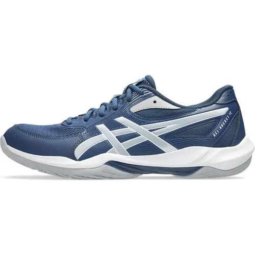 ASICS Herren Gel-Rocket 12 Sneaker - Mako Blue Piedmont Grey, 44 EU - Herren-Sneaker mit hervorragender Dämpfung und optimalem Halt, ideal für Hallensport und aktive Freizeit.