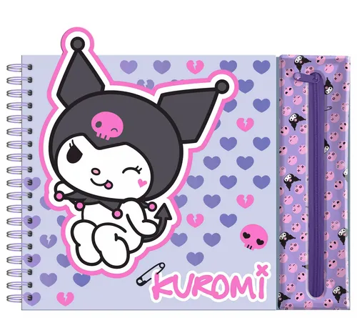 Zestaw kreatywny w saszetce 6 kredek Kuromi KU00004 Kids Euroswan 8435507891745