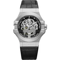 Maserati Potenza R8821108001 Automatische 42mm Schwarze Skelettzifferblatt Herrenuhr