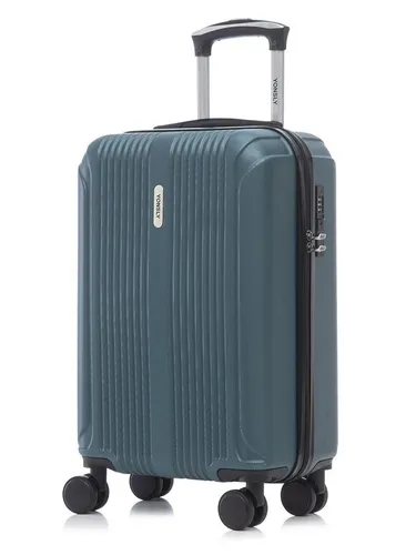 yonsly Koffer Trolley Reisekoffer Dunkelgrün, 4 Rollen 360° - Robuster Hartschalenreisekoffer mit durchdachtem Design und 360°-Doppelrollen für mühelose Mobilität. Sicherheitszahlenschloss und ergonomischer Gummigriff für bequemes Reisen.