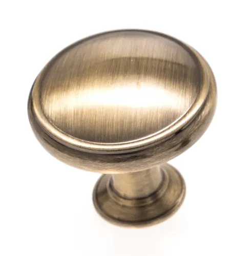 Möbelknopf Altmessing poliert Ø 30mm Schrankknopf Vintage Möbelknauf Knopf *2001