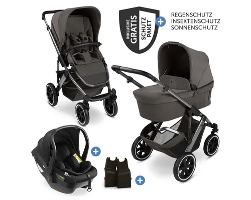 ABC Design 3in1 Kinderwagen-Set Salsa 5 Air in grau von ABC Design