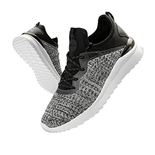 Herren Sneaker Laufschuhe Walkingschuhe Turnschuhe Sportschuhe Freizeit Straßenlaufschuhe Fashion Leichtgewichts Atmungsaktiv Grau 41