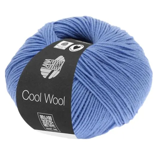 Lana Grossa COOL WOOL (50g) Fb. 463 - Hochwertige Merinowolle - Garne aus 100 % Merinowolle, ideal für weiche und warme Strickprojekte. Mit einer Lauflänge von 160m und einer Nadelstärke von 3.00 - 3.50.