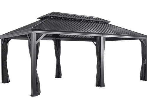 SOJAG Canada Pavillon Messina (363x598x307cm) in grau von SOJAG Canada