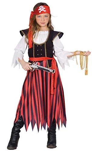 Ciao- Pirate Kostüm Verkleidung Mädchen (Größe 4-6 Jahre)