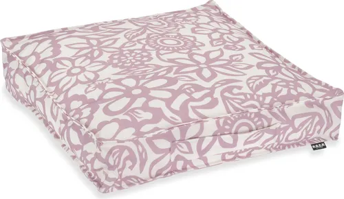 H.O.C.K. Paloma Outdoor Matratzenkissen 50x50x10cm floral flieder lila claro