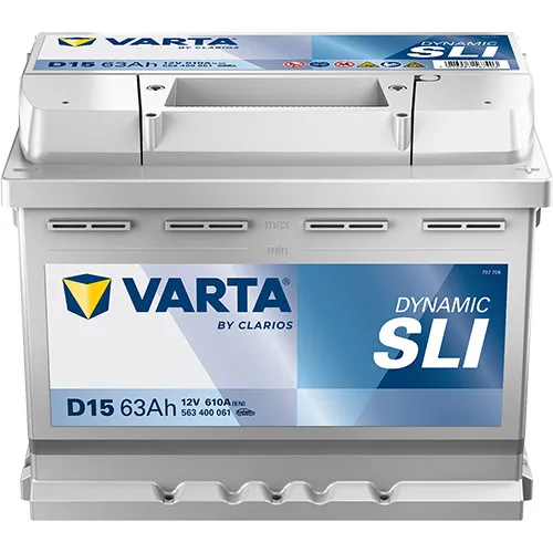 VARTA D15 12V 63Ah Autobatterie Silver
