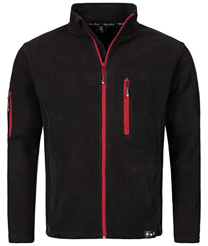 Rock Creek Herren Fleece Jacke H-197 - Ideal für Outdoor-Aktivitäten - Outdoor Fleecejacke für Herren mit hohem Tragekomfort, zahlreichen Taschen und hervorragender Wärmeisolierung – perfekt für Wanderungen und Freizeit.