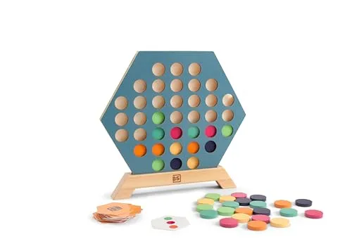 BS Toys Gesellschaftsspiel 3-in-Einer-Reihe