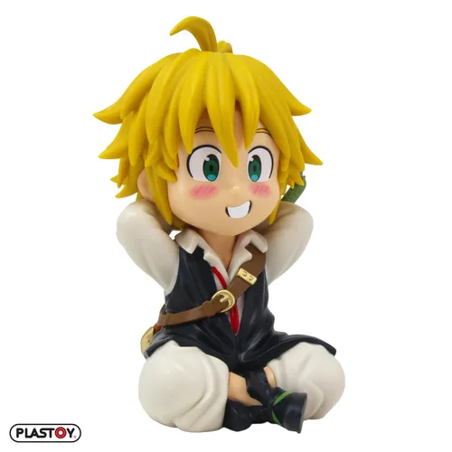 Plastoy Seven Deadly SINS - Meliodas Sparschwein - Dekoratives und funktionales Sparschwein für Sammler und Fans. Aus handbemaltem PVC, bietet es sicheren Zugriff auf Ihre Ersparnisse und überzeugt durch detailgetreues Design.