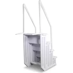 Schwimmbadleiter Treppe, Kunststoff 4-stufig