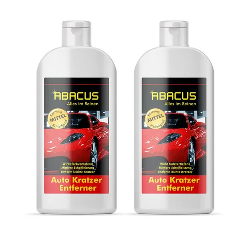 ABACUS Auto Kratzer Entferner - Autopflege & Motorradpflege – Entfernt mühelos leichte Kratzer und frischt matte Lacke auf, geeignet für alle Fahrzeugfarben.