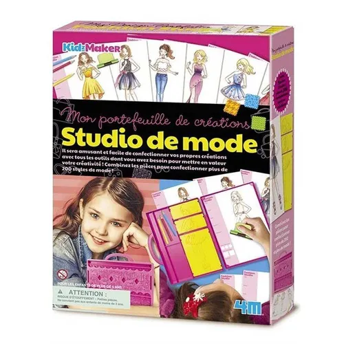 4M Fashion Studio Mode Design Set für Kinder - Kreatives Bastelset