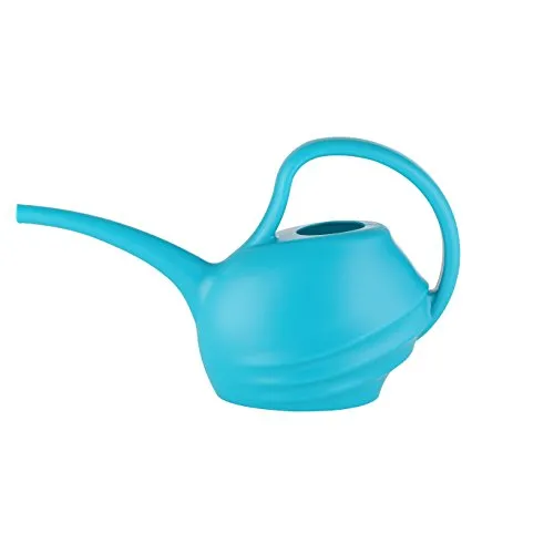 Xclou Blumen-Gießkanne, Gießgefäß aus Kunststoff mit 1,5 L Fassungsvermögen, ca. 36,5 x 13 x 22 cm, türkis