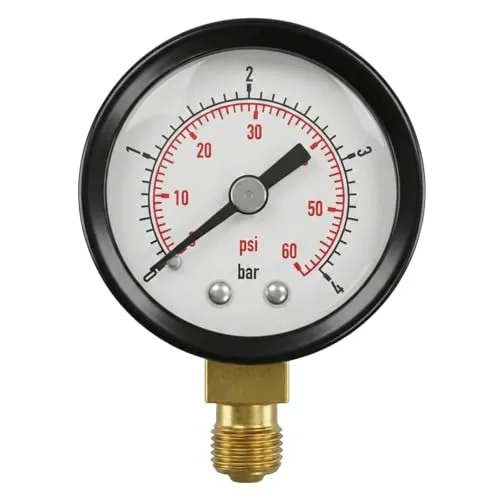 Lumonic I Manometer 0-16bar I 1/8 Zoll I Klasse 2,5 I Anschluss unten I Durchmesser 40mm I Druckmesser I für Druckluft und Wasser