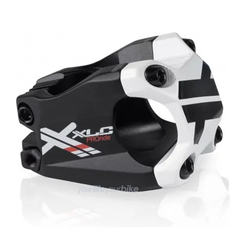 XLC Unisex Pro Ride A-hovedstang ST-F02 Aluminium - Fahrradvorbauten aus geschmiedetem Aluminium, CNC-bearbeitet, mit stylischem Design und hoher Stabilität für optimale Fahrkontrolle.