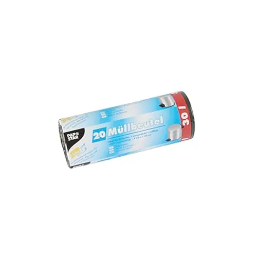 Müllbeutel LDPE 30 L – 400 Stück, grau, 60x50 cm - Müllsäcke, 400 Stück in praktischen Rollen, aus robuster LDPE-Folie (17 my), ideal für den täglichen Müll, 30 Liter Füllinhalt, perfekt für Haushalte und Büros.