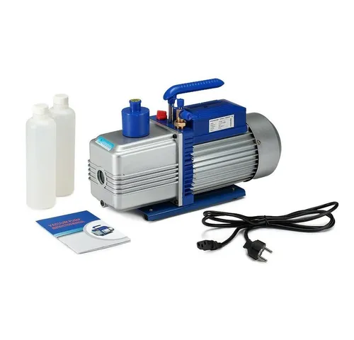 Melko Unterdruckpumpe 750 Watt - Klimageräte-Halterungen: Professionelle 2-stufige Vakuumpumpe mit 284 l/min Ansaugleistung, ideal für Klimaanlagen, Modellbau und Kunststoffverarbeitung.