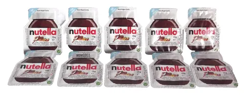 Nutella Portionspackungen 10x 15 g - Leckere Schokoladencreme in praktischen Portionspackungen, ideal für unterwegs oder das Frühstück. Perfekt für Schoko-Liebhaber!