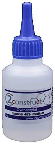 2Construct Sekundenkleber Serie 483 (mittelviskos/mittel, 50 g Flasche)