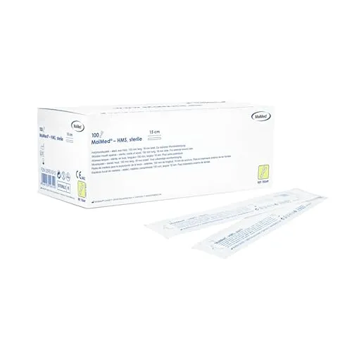 MaiMed 05901015 Sterile Mundspatel, 15cm x 1.8cm, 100 Stück von MaiMed