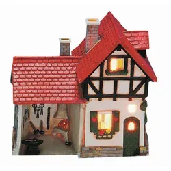 Dekohaus aus Keramik, Mehrfarbig, 16x16x8 cm - Stilvolles Dekohaus aus Keramik in bunten Farben. Mit seinen kompakten Maßen von 16x16x8 cm ist es die perfekte Ergänzung für Ihre kreative Wohnraumgestaltung. Ideal für Skulpturen & Dekoobjekte.