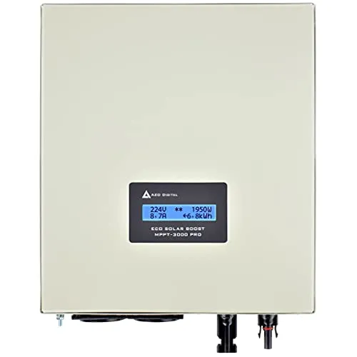 Solarwandler ECO Solar Boost MPPT-3000 PRO 3,5kW - 3500 W Leistung, optimiert Energieausbeute aus PV-Panels mit LCD-Display für Heizgeräte