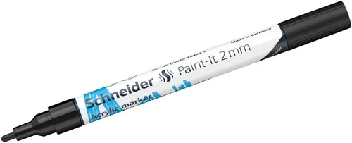 SCHNEIDER Permanentmarker Acrylmarker Paint-It 310 2mm schwarz (5 Stück)