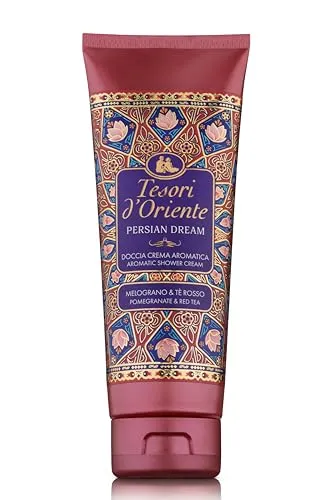 Tesori d'Oriente - Cremedusche Persian Dream mit Noten von Granatapfel und rotem Tee, antioxidative Wirkung, reinigt und pflegt die Haut tief, 250 ml