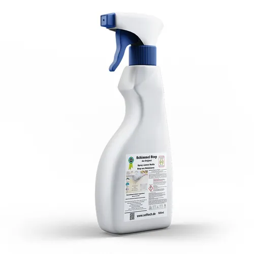 Schimmel Stop Spray -Das Original- Biozid Reiniger- Anti Pilz, Algen Spray 500ml