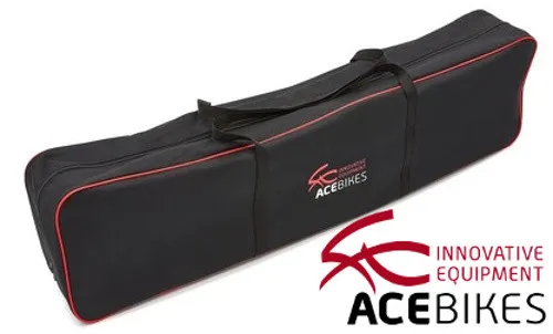 AceBikes Faltbare Motorrad Rampen Tragetasche Schwarz 120x17x32cm - Laderampen mit hochwertiger Verarbeitung und eleganter Optik, ideal für Lagerung und Transport von Motorradrampen.