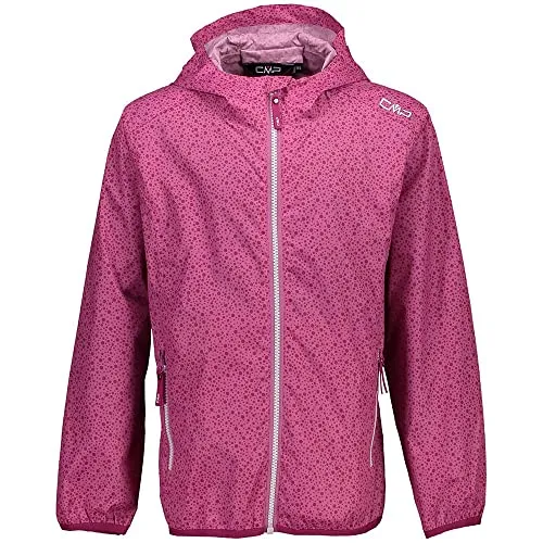 CMP Damen Regenjacke WOMAN JACKET RAIN FIX HOOD - Funktionsjacke mit fester Kapuze, wind- und wasserdicht, extrem leicht und praktisch verpackbar, ideal für Outdoor-Aktivitäten.