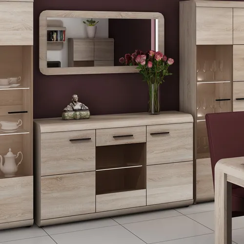 Sideboard Anrichte Kommode Mehrzweckschrank 120cm eiche sonoma Modern 60700897