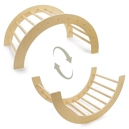 Crew Jungle 2-in-1-Kletterbogen - Indoor Klettergerüst für Kinder, umwandelbar in Schaukelstuhl und ideal zur Förderung von Motorik und Kreativität – perfekt für aktive Kinder ab 24 Monaten!