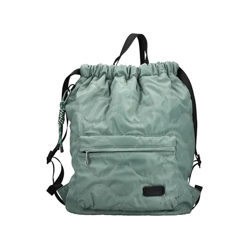 Rieker Damen H1109 Rucksackhandtasche, Grün - Damen-Rucksackhandtaschen, trendiger Cityrucksack mit stilvollem Design und praktischem Stauraum für unterwegs.
