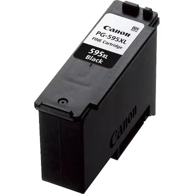 Canon PG-595XL Tintenpatrone XL, Schwarz - Original Tintenpatrone für hochwertige Druckergebnisse, ideal für Fotodruck und Dokumente, passend für verschiedene Canon Druckermodelle.