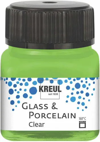 KREUL Glas- und Porzellanfarbe Clear apfelgrün 20 ml