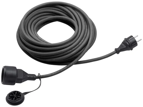 Meister Gummi-Verlängerungskabel 10 m – Robustes Kabel für Außenbereich - Verlängerungskabel IP44, ideal für den Außenbereich – 10 Meter lange Gummischlauchleitung mit Spritzwasserschutz für sichere Anwendungen.