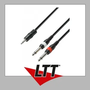Adam Hall Cables K3 YWPP 0600 Audiokabel 3,5 mm Klinke stereo auf 2 x 6,3