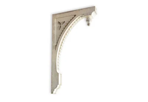 Loberon Wandornament 2er Set Bizue, Charmanter Shabby Chic in weiß von Mirabeau