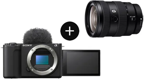 Sony SEL35F18 Objektiv + ZVE10M2KB Systemkamera - 26 MP, 4K Video - Kompakte Systemkamera mit 26 MP und 4K60p Videoaufnahme. Das Sony E 35mm F1.8 OSS Objektiv bietet eine hohe Lichtstärke für kreative Aufnahmen und ist ideal für Hobbyfotografen und Profis.