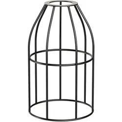 ledscom.de Käfig-Lampenschirm, schwarz, 122mm Ø