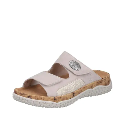 Rieker Pantolette Beige 42 EU – Bequeme Sommerschuhe in beige von Rieker