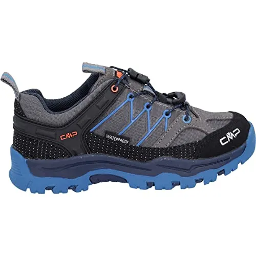 CMP Kids Rigel Low Trekking Shoes - Unisex Kinder Trekking-Schuhe - Wanderschuhe mit Stützsystem im Knöchelbereich und abriebfestem Schutzband, ideal für aktive Kinder bei Outdoor-Abenteuern.