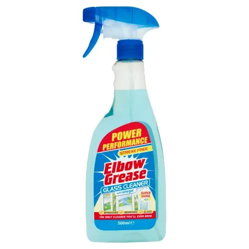 Flüssigkeit für Fenster, Spiegel und Glasflächen Glass Cleaner Elbow 500ml