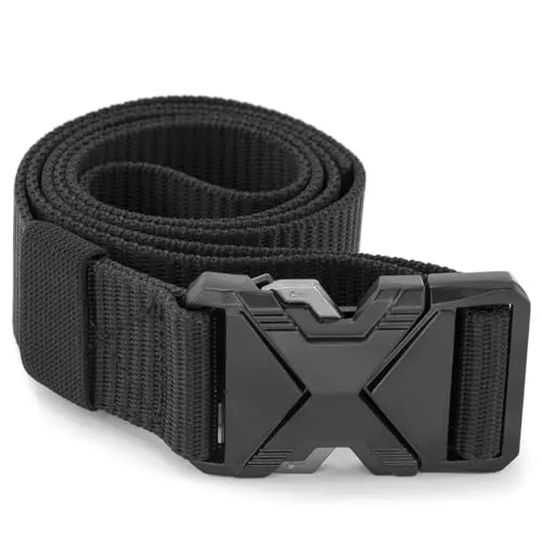 MidGard taktischer Gürtel, Hochleistung-Hosengürtel mit Schnellverschluss, Arbeitsgürtel für Damen & Herren 2 Stk.