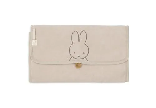 Jollein Wickelauflage - Praktische Wickelauflage für unterwegs, mit Taschen für zusätzlichen Stauraum. Außen aus 100% Baumwolle, innen aus 100% Polyester, Maße: 71x70 cm.