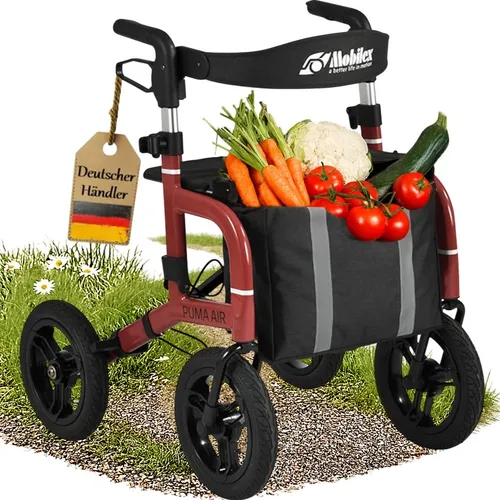 Produktbild Mobilex Puma Air Outdoor Rollator schwarz
